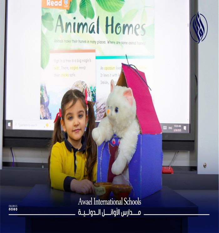Awael students excelled in designing individual projects for animal shelters