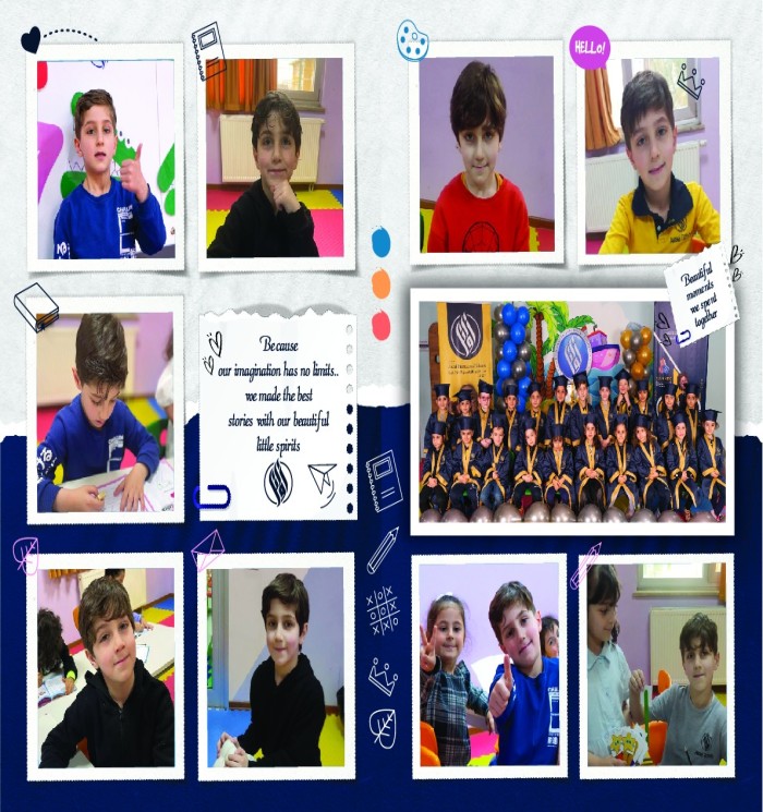 Children of Awael International Kindergarten in KG3 Class