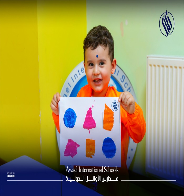 Our children at Awael Kindergarten are enjoying fun and enriching moments as they learn colors in a new and creative way