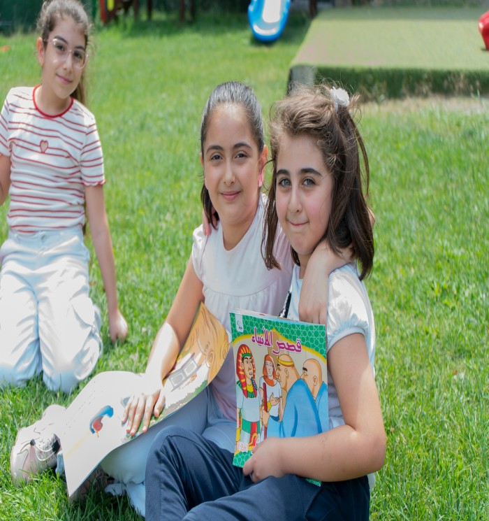 The students of Awael Summer Club enjoyed a special session in the school garden